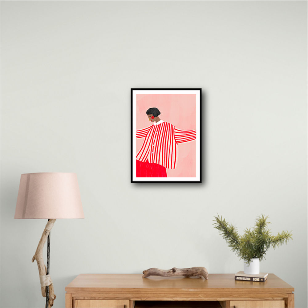 The Woman With the Red Stripes