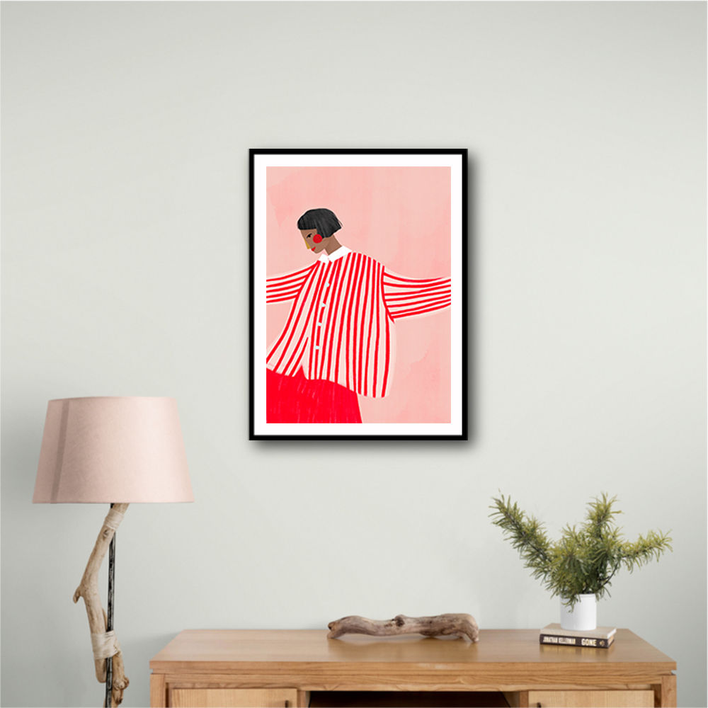The Woman With the Red Stripes
