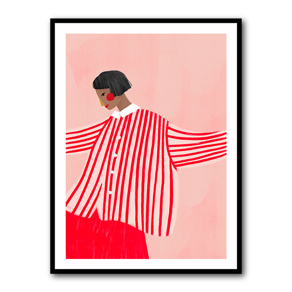 The Woman With the Red Stripes