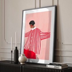 The Woman With the Red Stripes