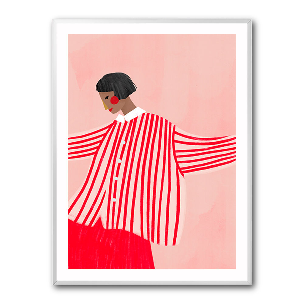The Woman With the Red Stripes