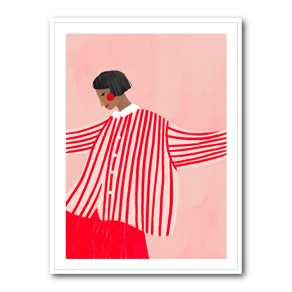 The Woman With the Red Stripes