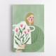 The Woman With Pink Vase
