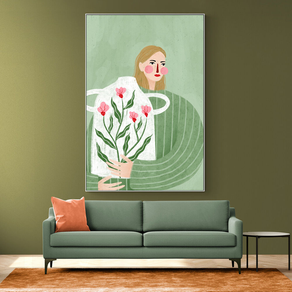 The Woman With Pink Vase