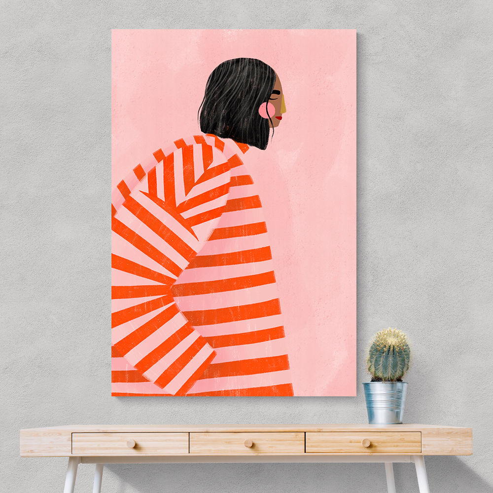 The Woman With the Orange Stripes