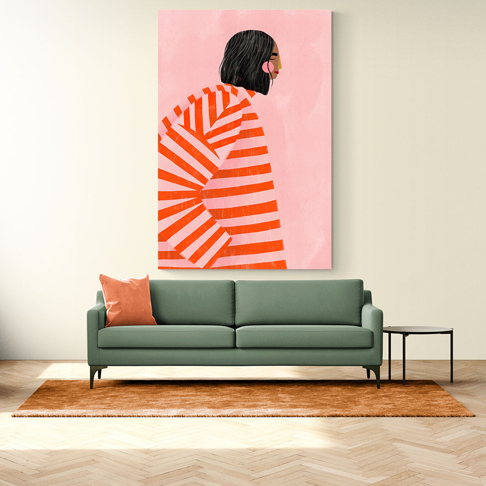 The Woman With the Orange Stripes