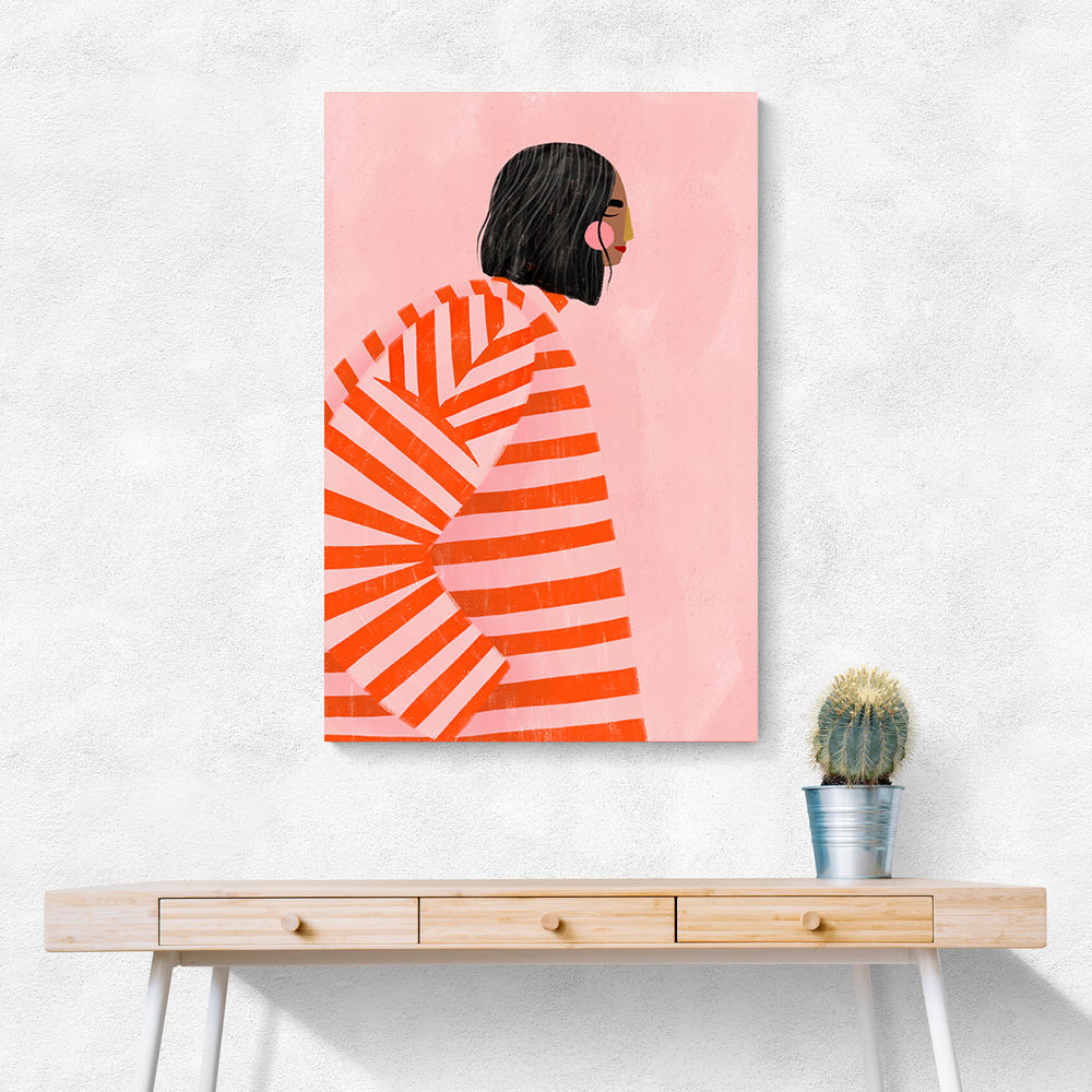 The Woman With the Orange Stripes
