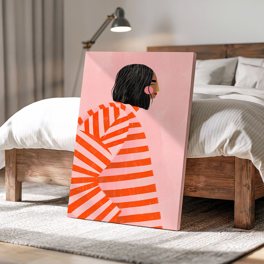 The Woman With the Orange Stripes
