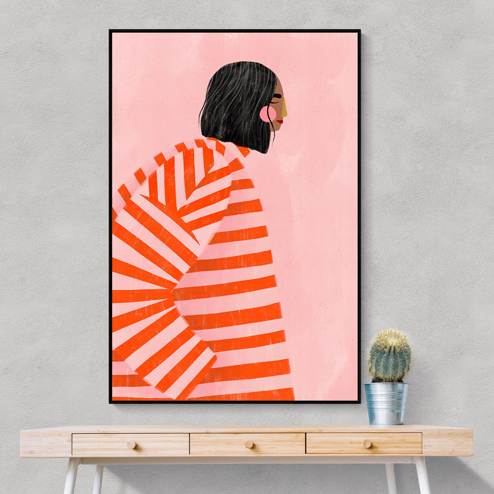 The Woman With the Orange Stripes