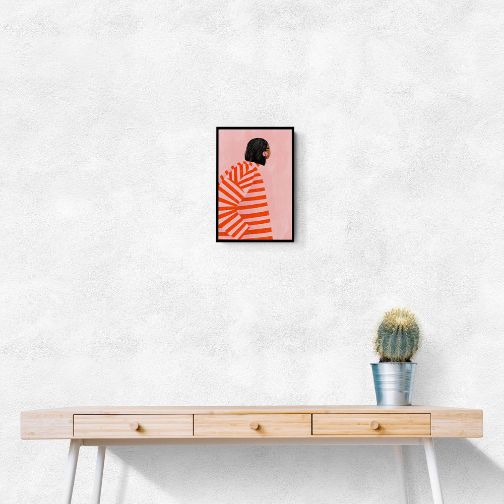 The Woman With the Orange Stripes