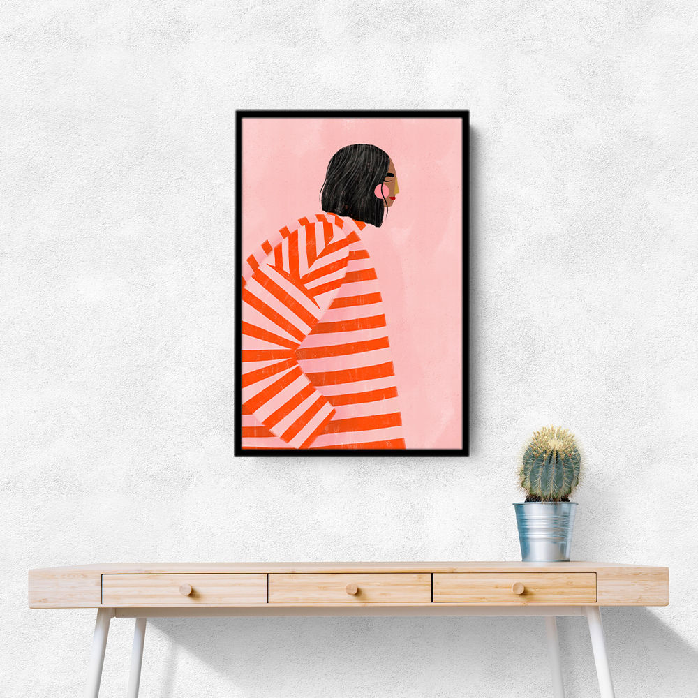The Woman With the Orange Stripes