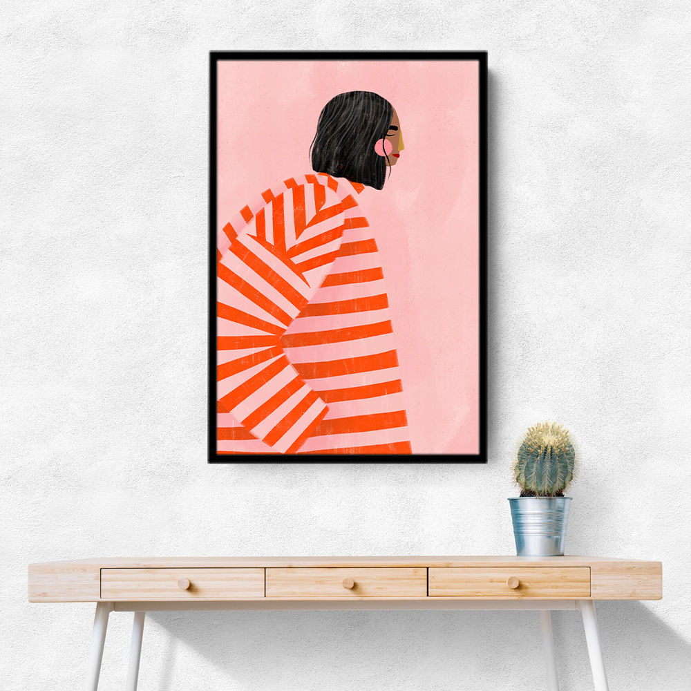 The Woman With the Orange Stripes