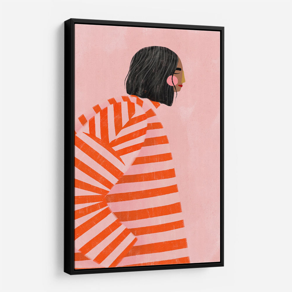 The Woman With the Orange Stripes
