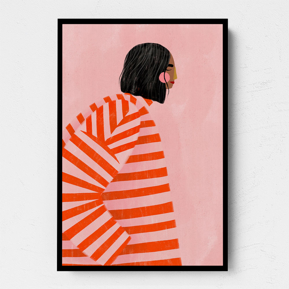 The Woman With the Orange Stripes