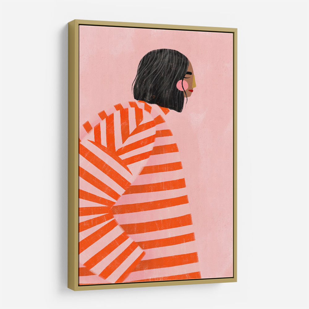 The Woman With the Orange Stripes