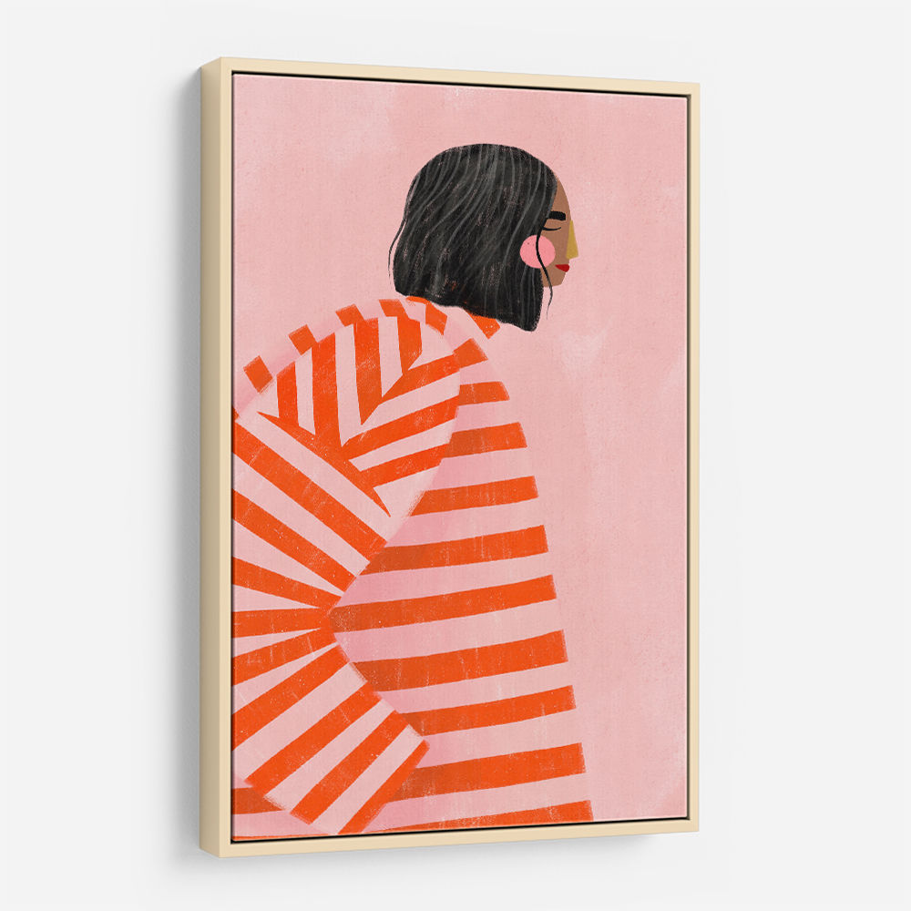 The Woman With the Orange Stripes