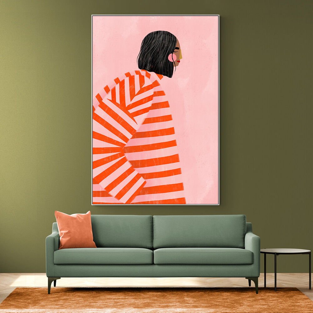 The Woman With the Orange Stripes