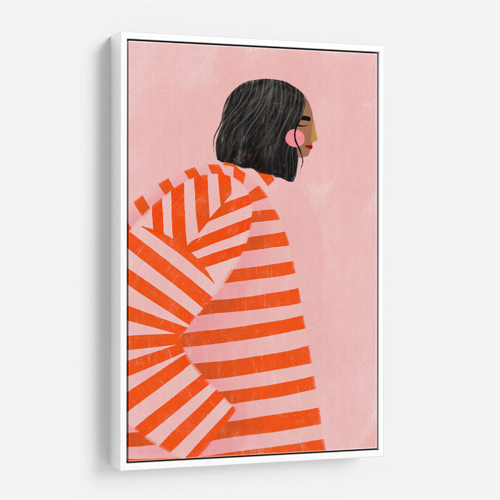 The Woman With the Orange Stripes