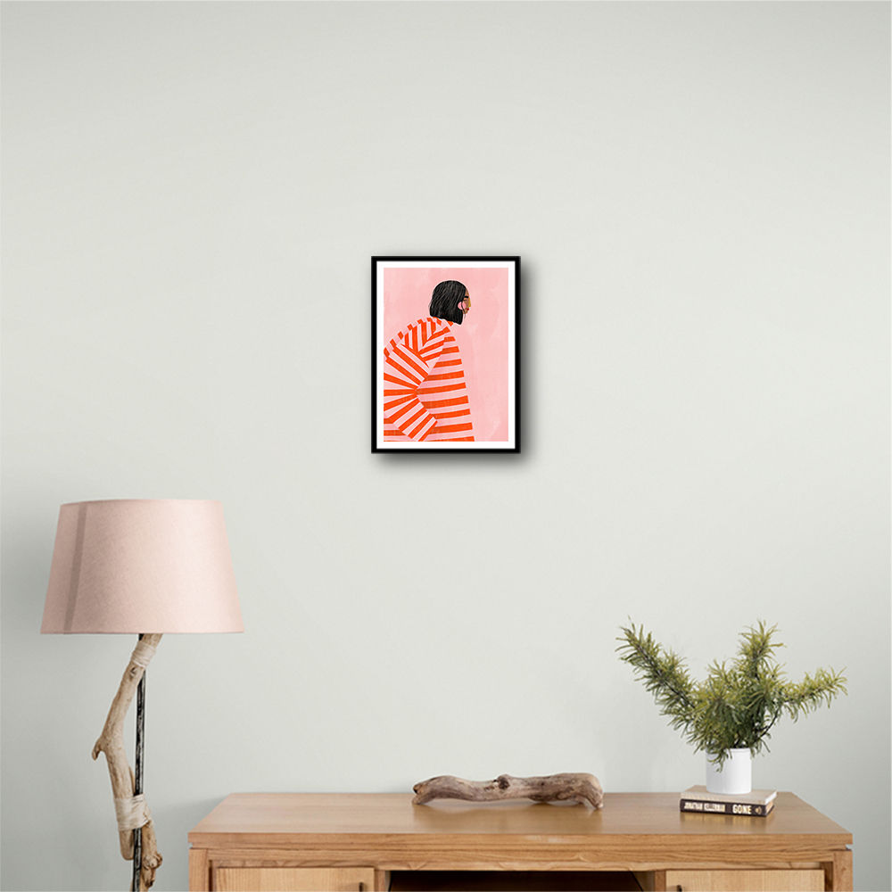 The Woman With the Orange Stripes