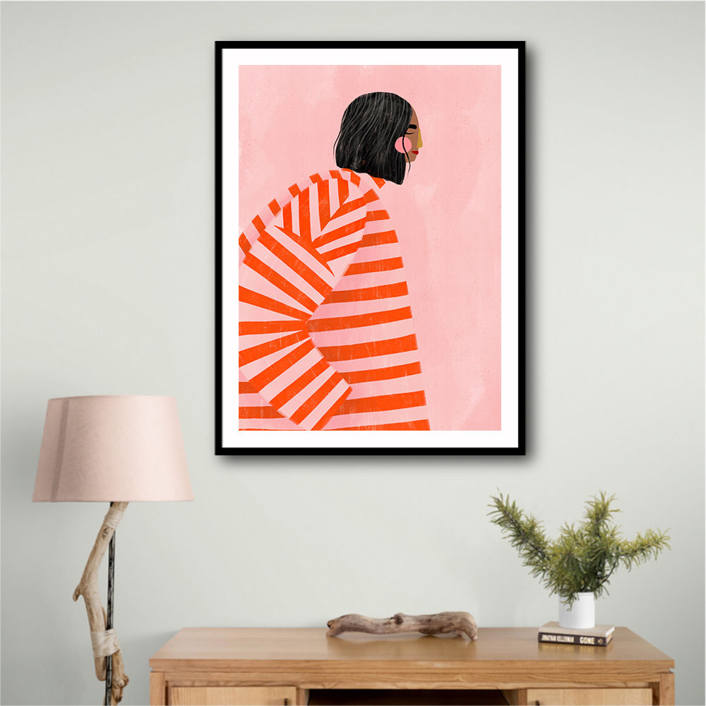 The Woman With the Orange Stripes