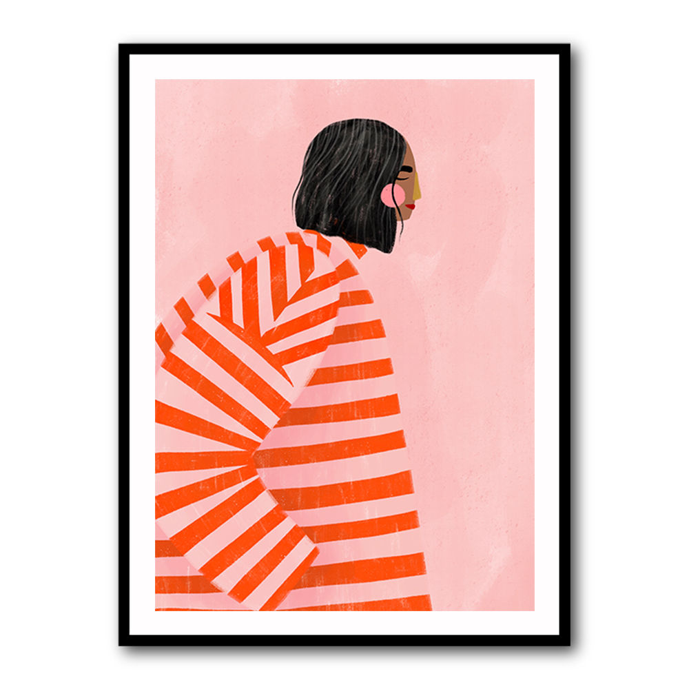 The Woman With the Orange Stripes