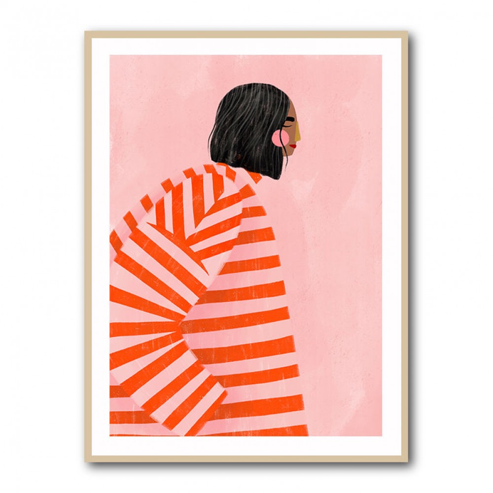 The Woman With the Orange Stripes