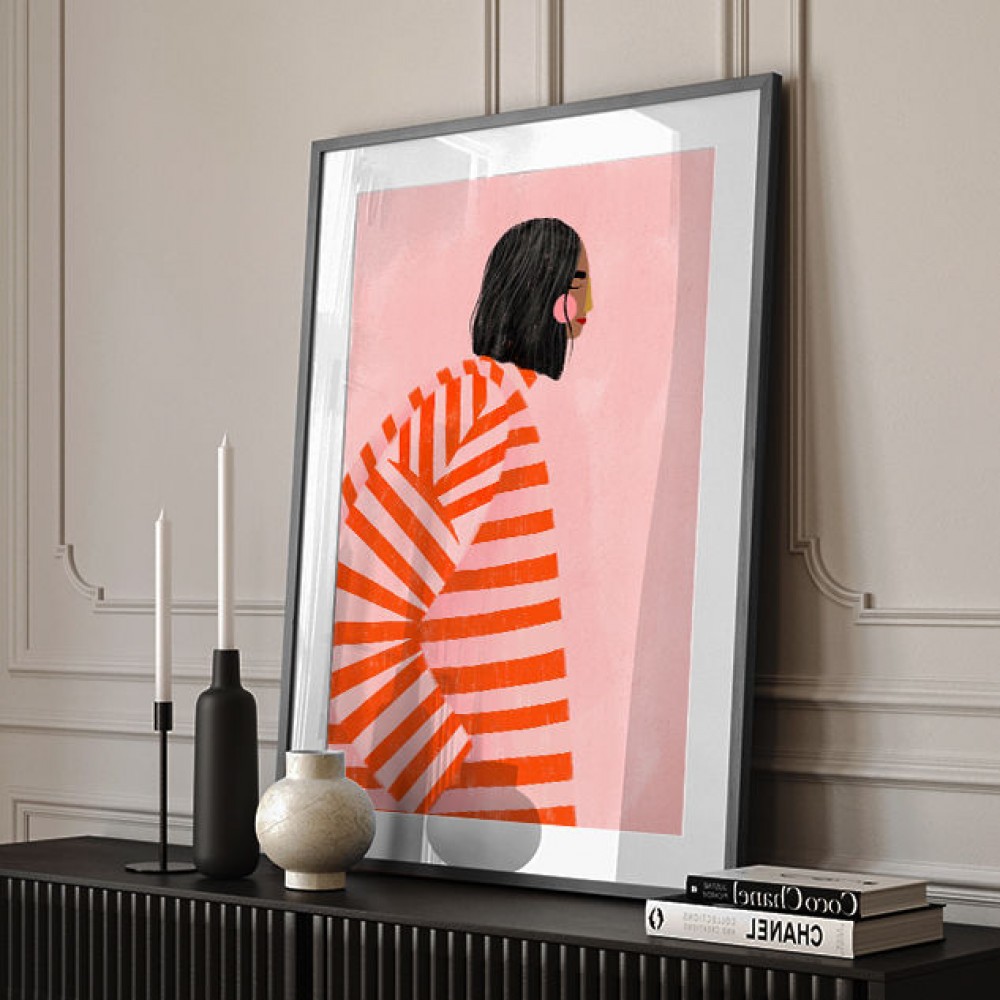 The Woman With the Orange Stripes