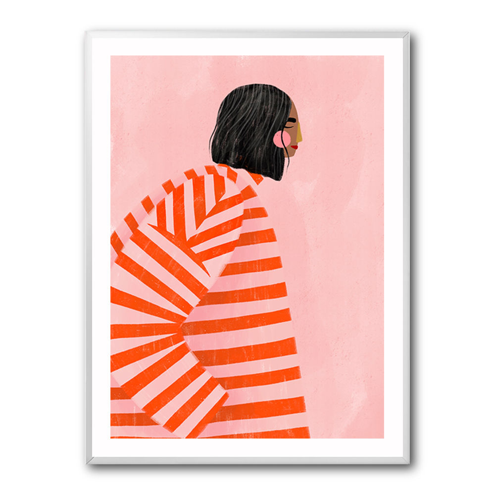 The Woman With the Orange Stripes