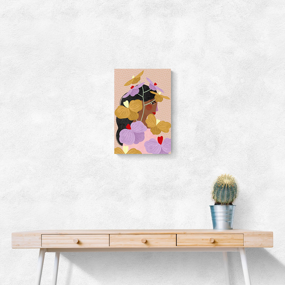 Hidden Behind Yellow Purple Flowers