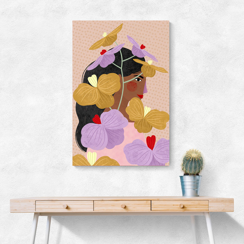 Hidden Behind Yellow Purple Flowers