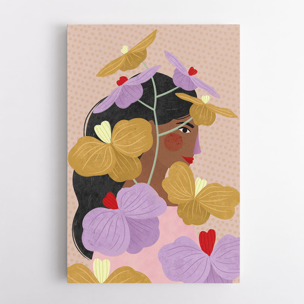 Hidden Behind Yellow Purple Flowers