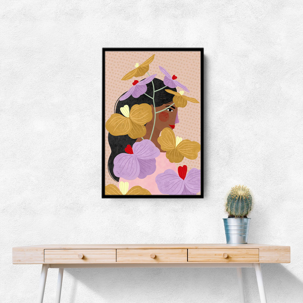 Hidden Behind Yellow Purple Flowers