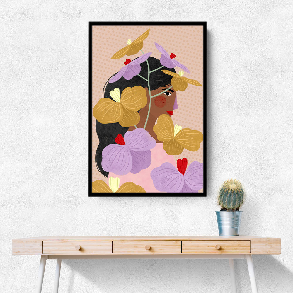 Hidden Behind Yellow Purple Flowers