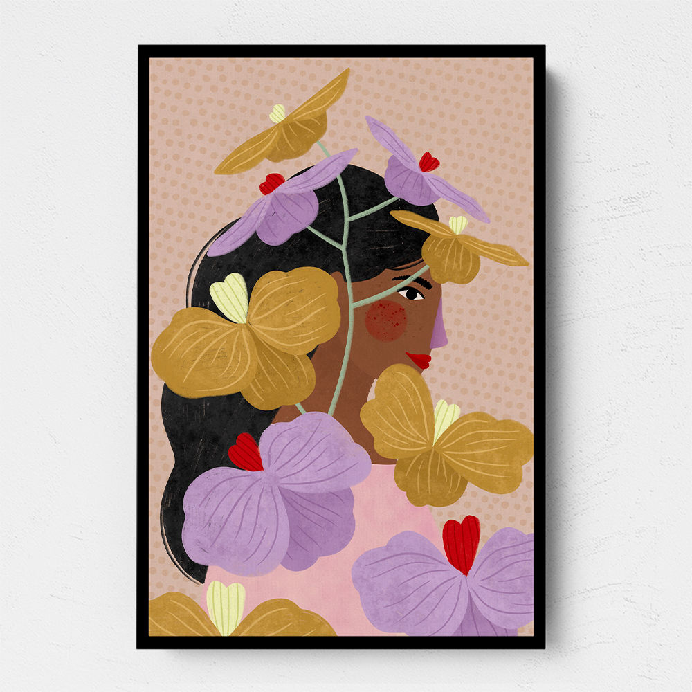 Hidden Behind Yellow Purple Flowers