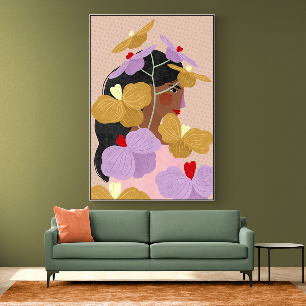Hidden Behind Yellow Purple Flowers
