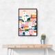 Colorful Village Scene