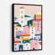Colorful Village Scene