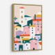 Colorful Village Scene