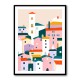 Colorful Village Scene