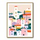 Colorful Village Scene