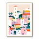 Colorful Village Scene