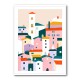 Colorful Village Scene