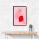 Pink and Red Line Lady