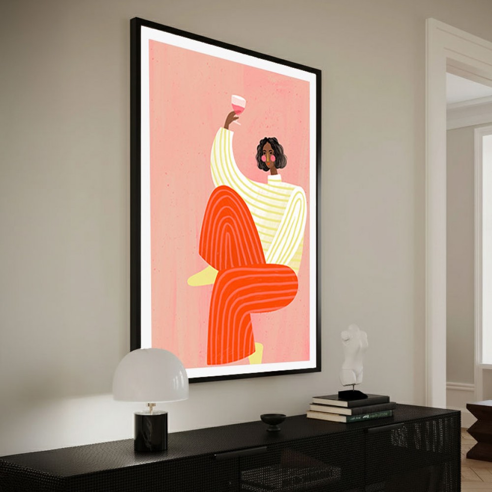 The Woman With The Glass of Wine