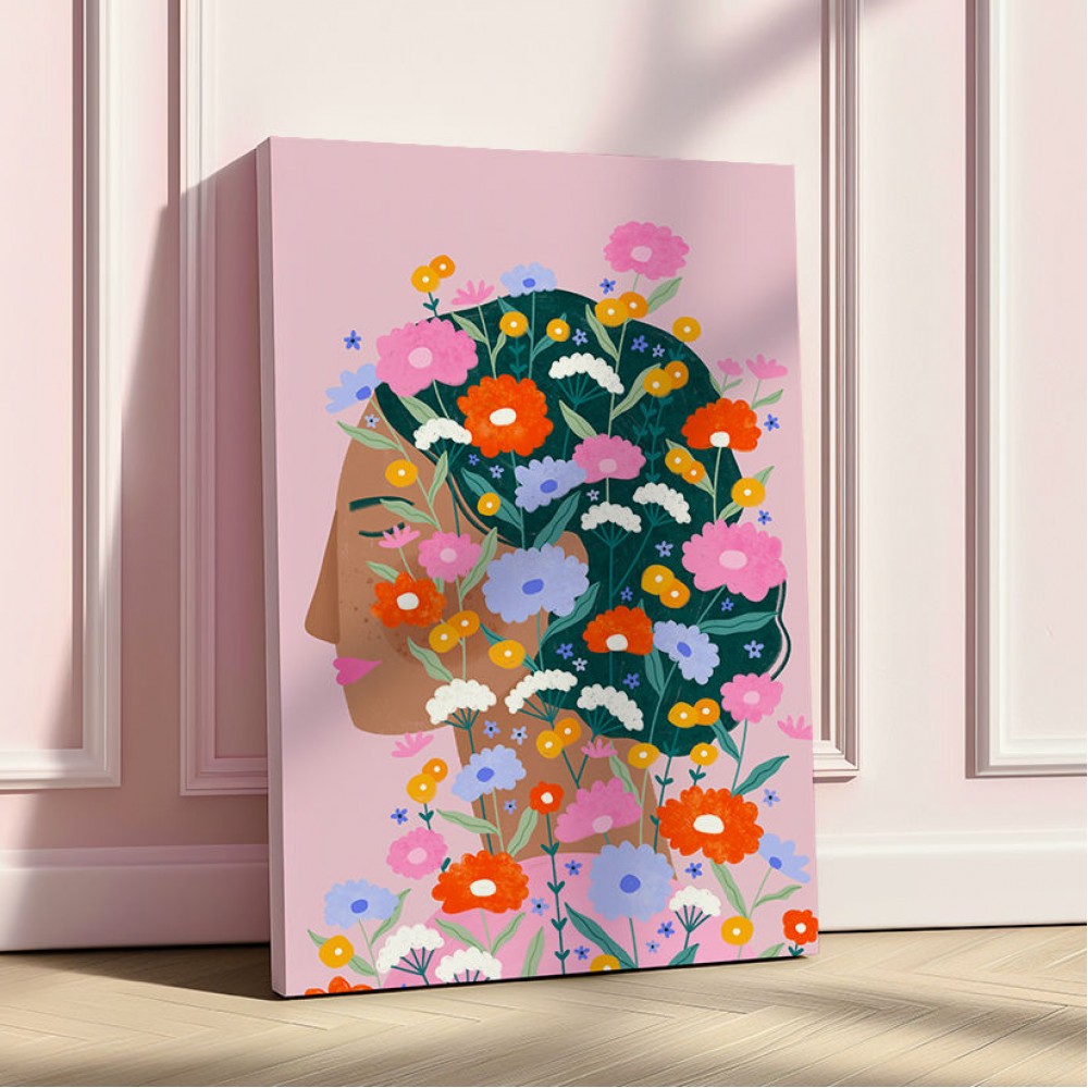 Colourful Flower Lady
