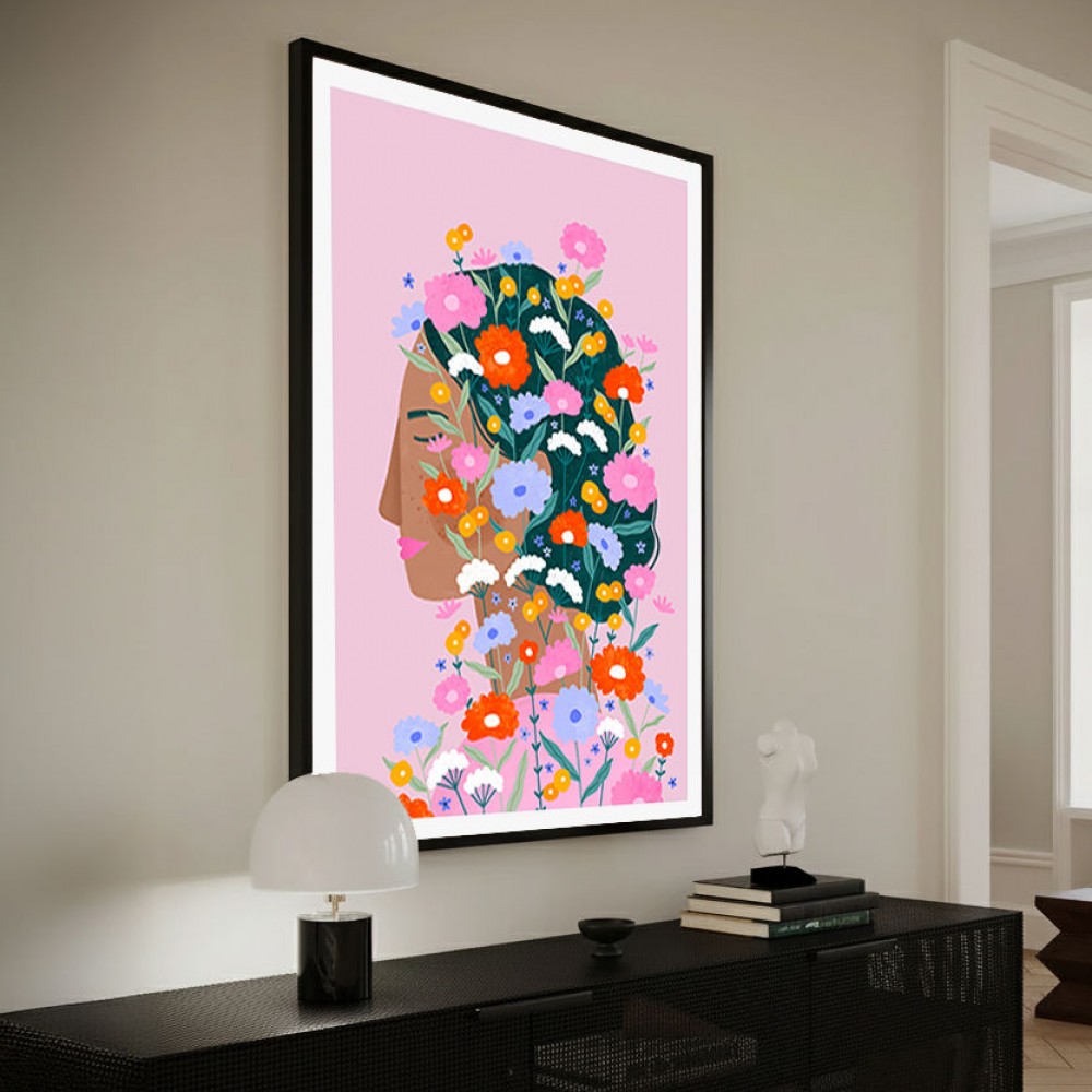 Colourful Flower Lady
