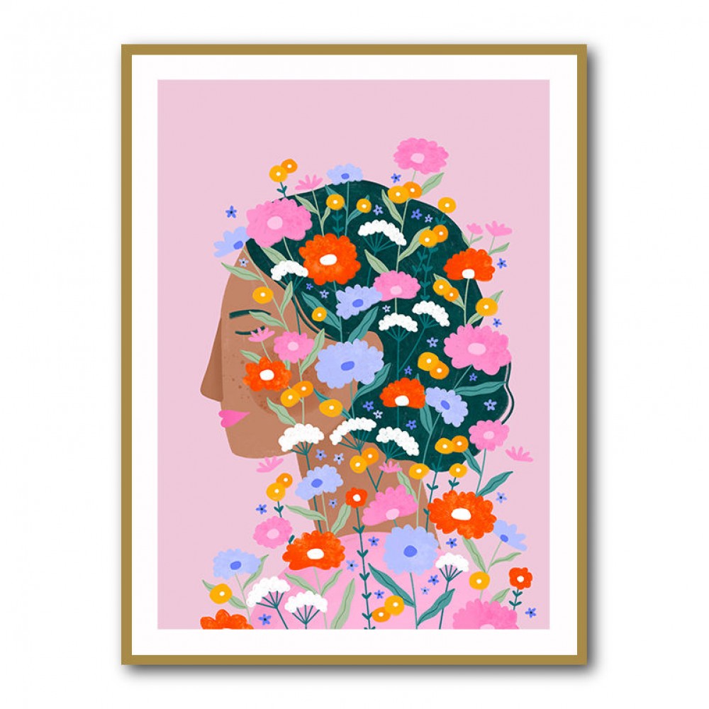Colourful Flower Lady