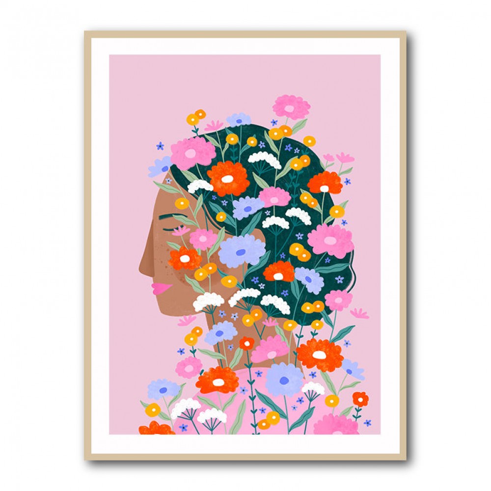 Colourful Flower Lady