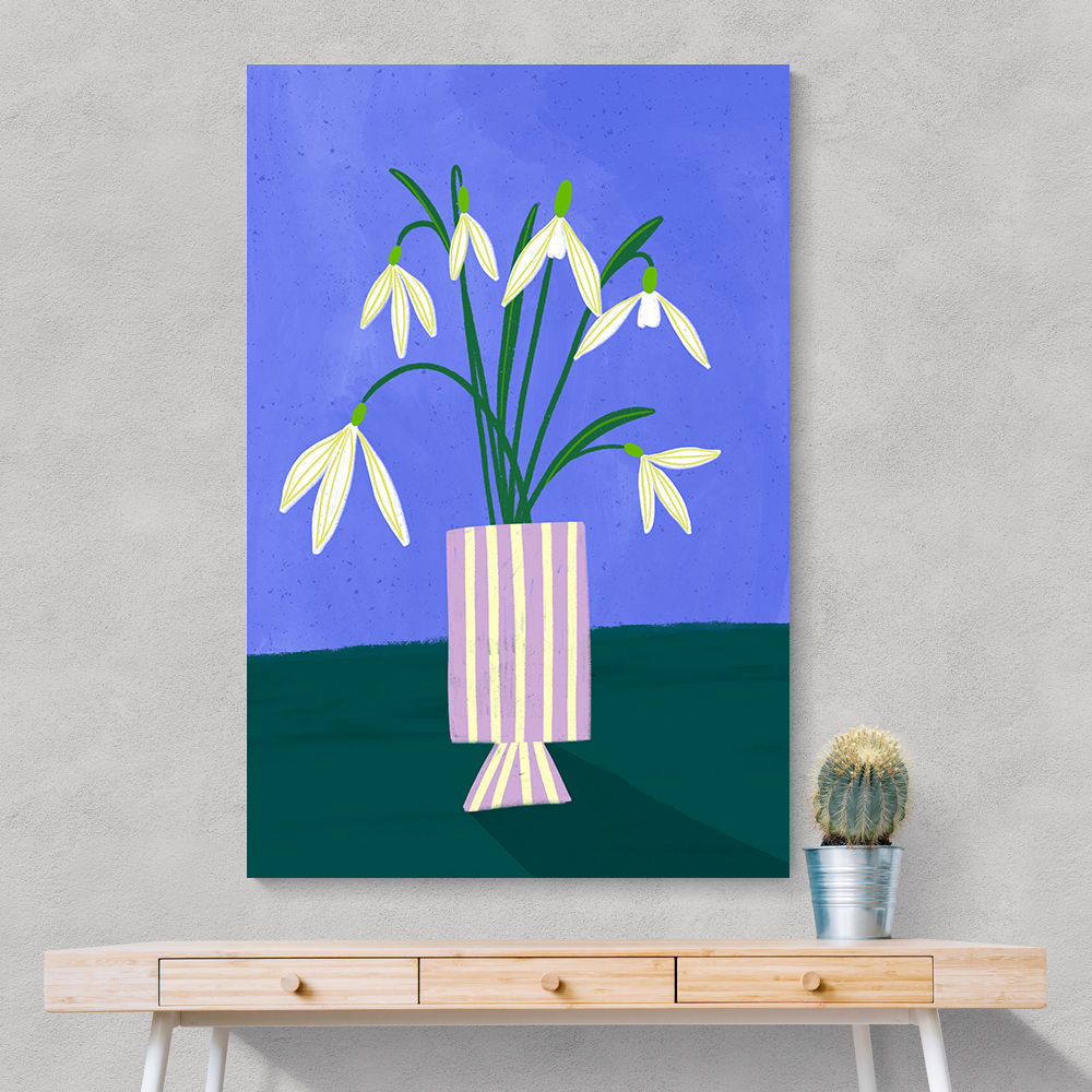Snowdrops in Stripes