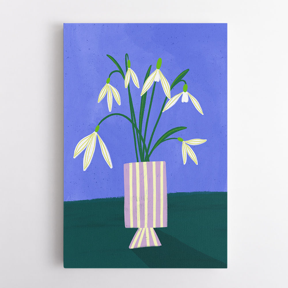 Snowdrops in Stripes